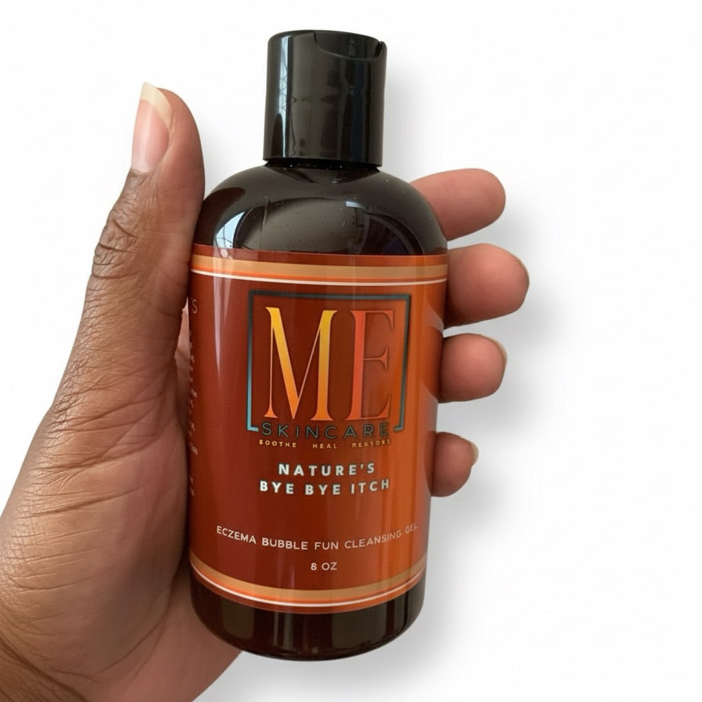Nature's Bye Bye Itch: Soothing Eczema Body Wash & Cleansing Gel