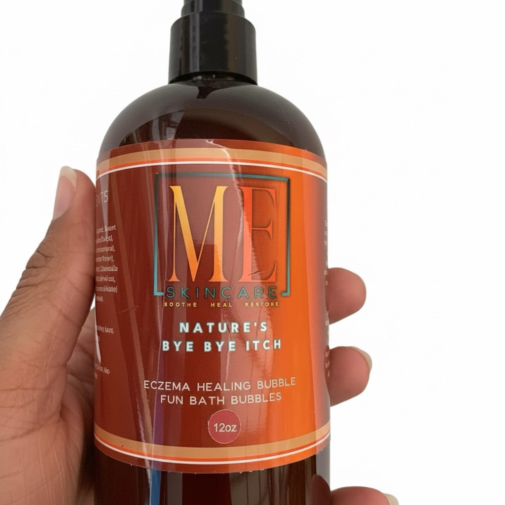 Nature's Bye Bye Itch: Eczema-Safe Bubble Bath Soak