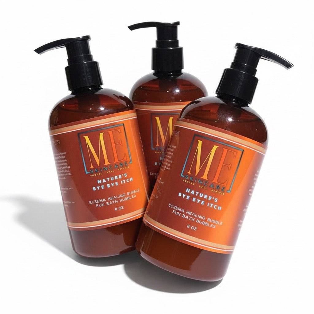 Nature's Bye Bye Itch: Eczema-Safe Bubble Bath Soak